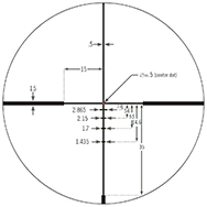 Vortex维特瞄准镜JM-1 BDC分划线